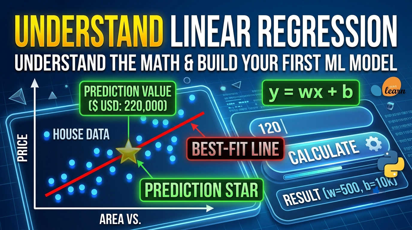 First Steps in Machine Learning β What is Linear Regression and How Does It Work?